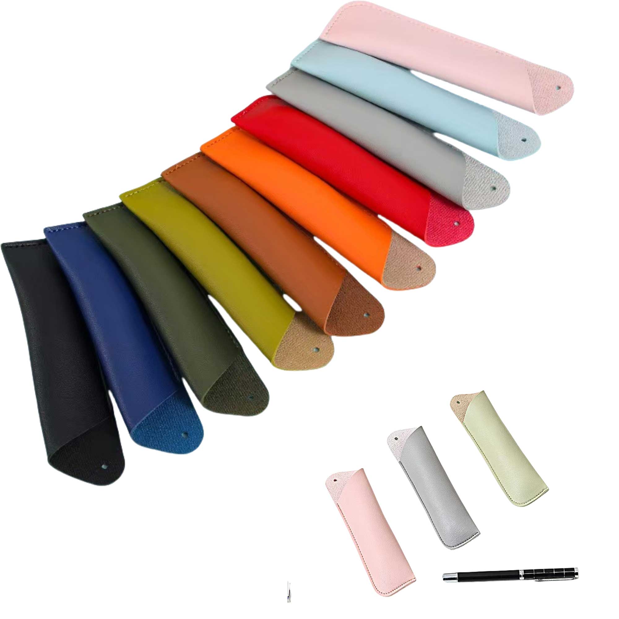Multifunctional Business PU Pencil Pouch 4