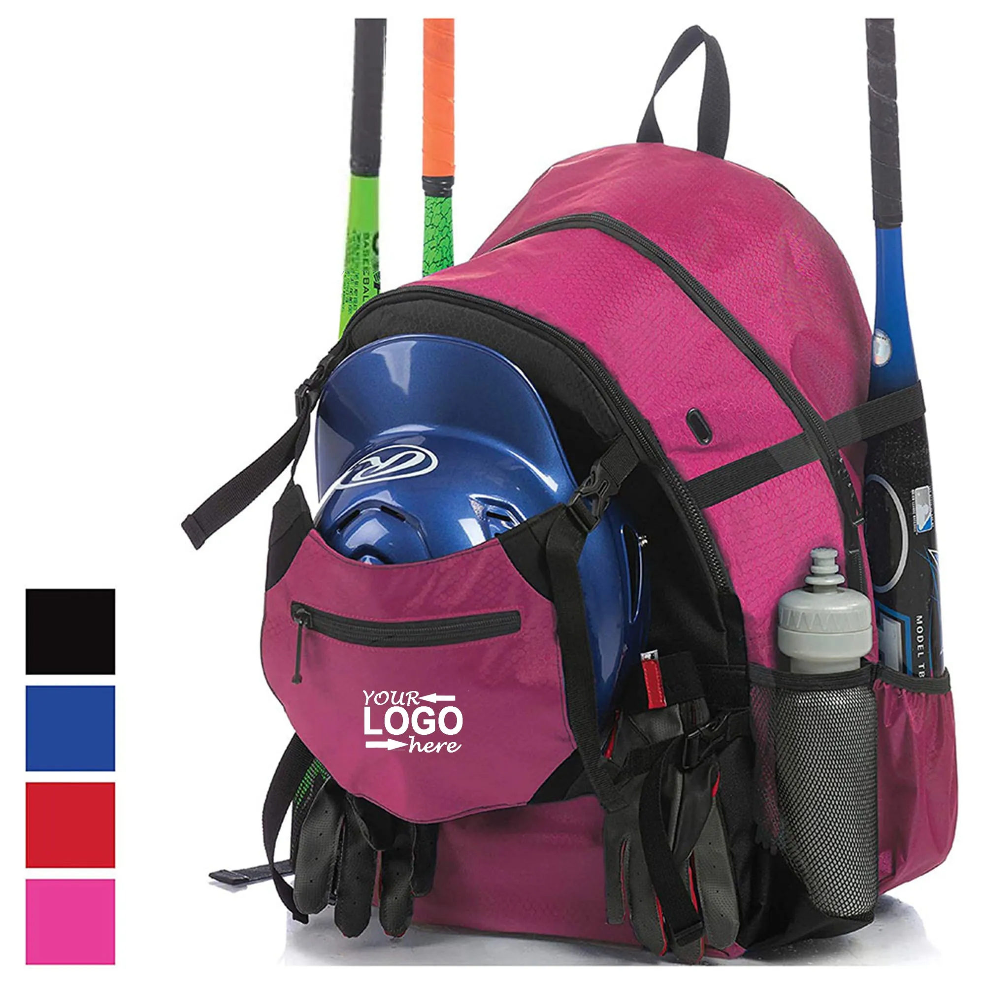 Baseball Backpack W/ Helmet Pocket 2