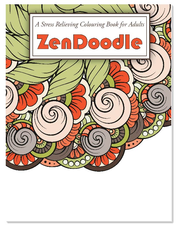 ADULT COLOURING BOOK - ZenDoodle Stress Relieving Colouring Book for Adults 4