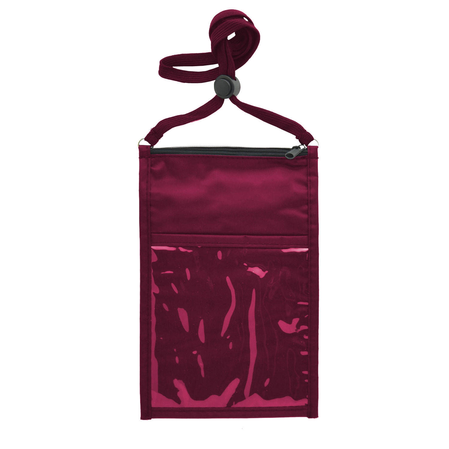 NYLON LARGE DOUBLE POUCH NECK WALLET 9