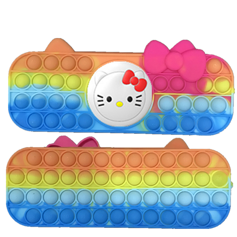 Silicone Popper Fidget Pencil Case for Girls 16
