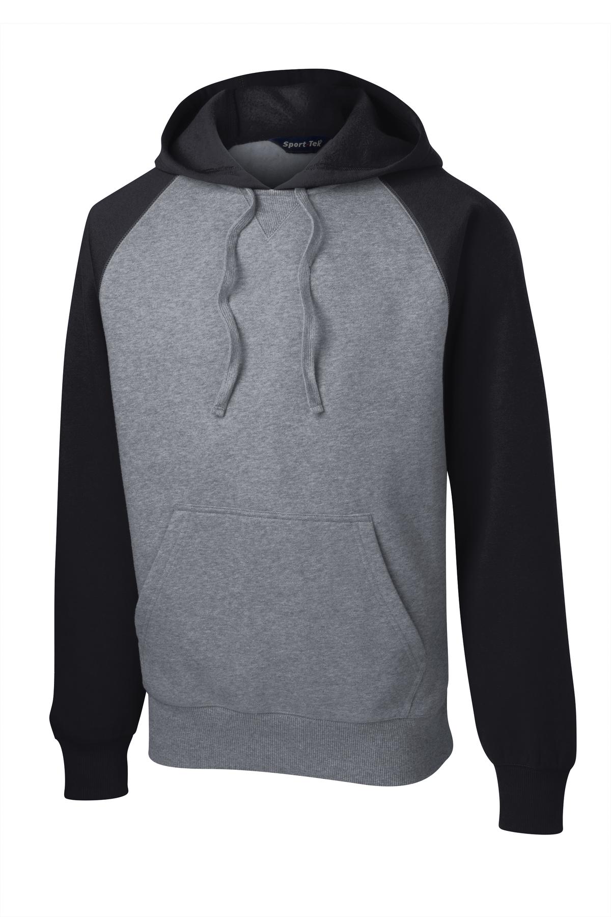 Raglan Colorblock Pullover Hooded Sweatshirt