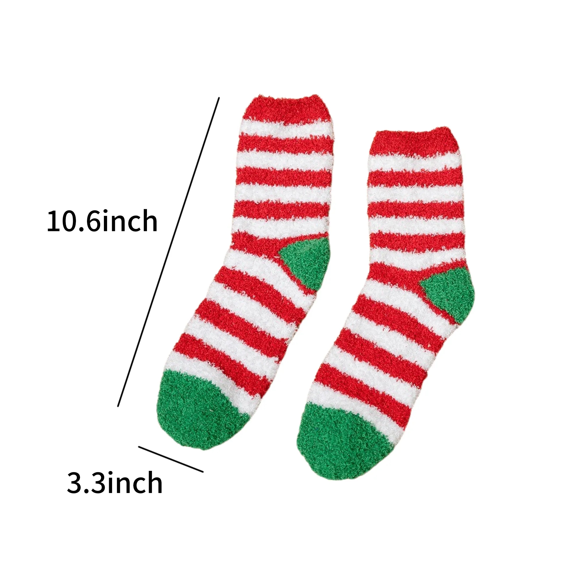 Horizontal Striped Floor Socks with Grip 6