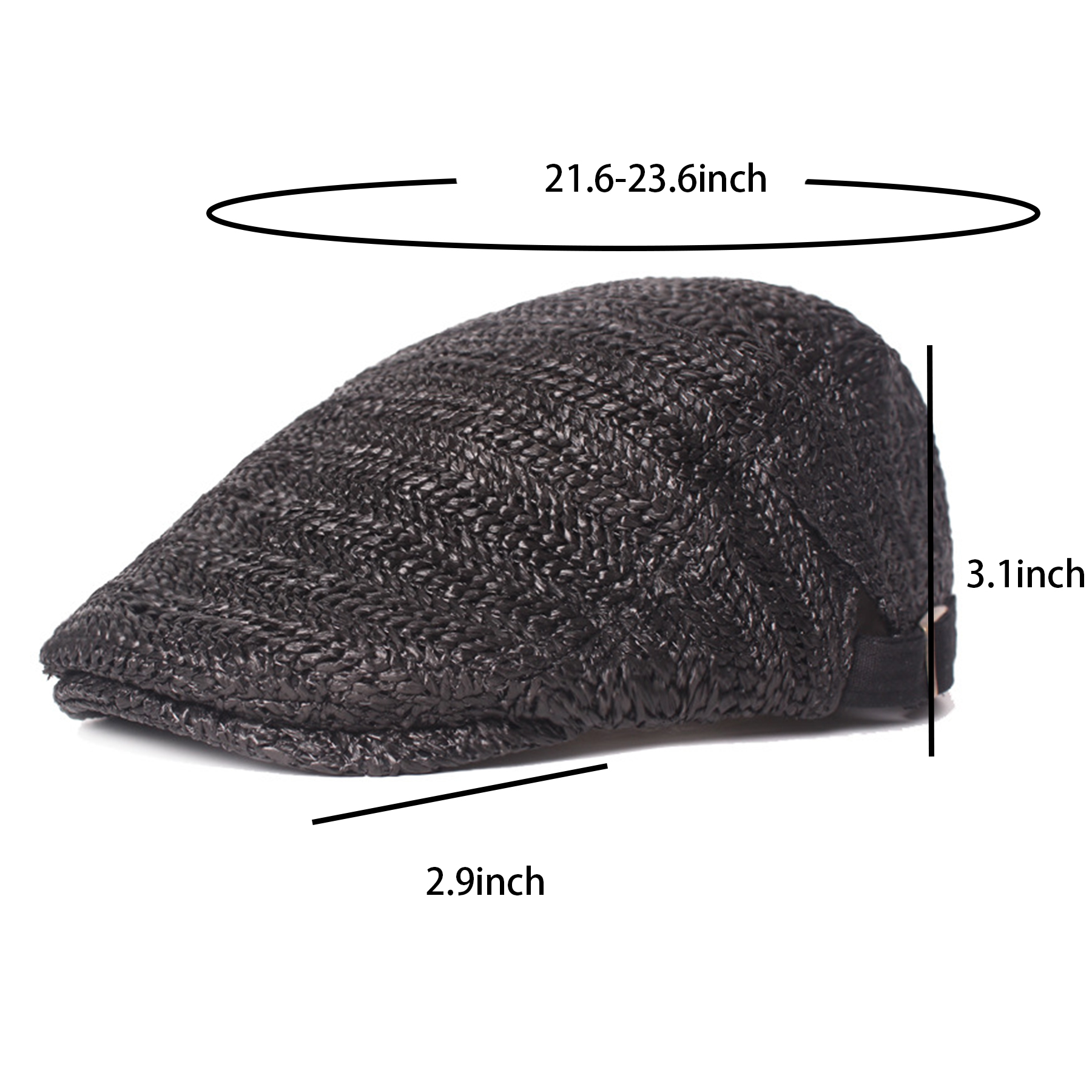 Men Flat Cap Breathable Summer Newsboy Hat 3