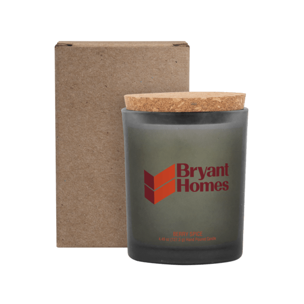 Niva Frosted 6oz Candle With Cork Lid 19