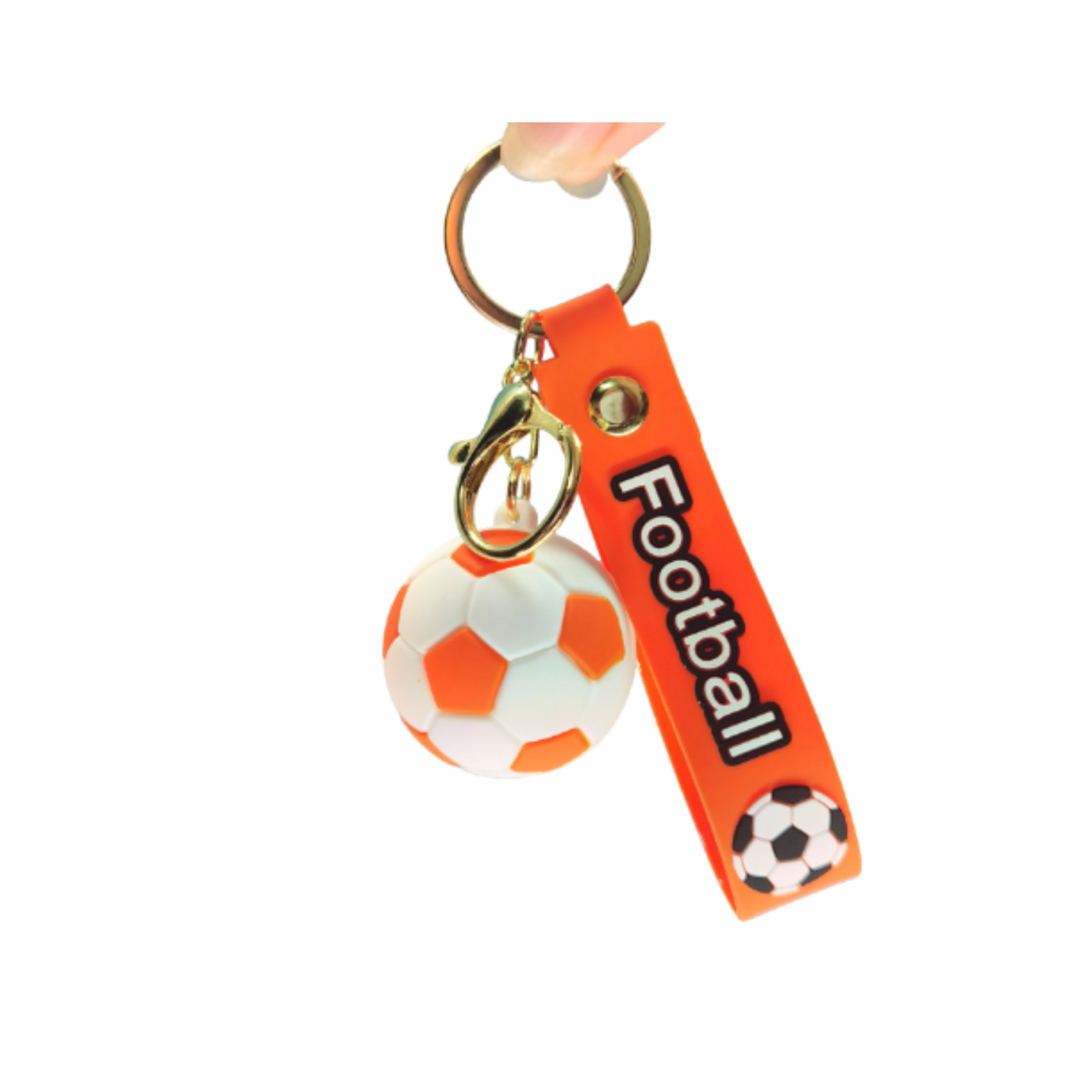 PVC Ball Charm With Strap For Key Ring 4.1" x 0.8" 8