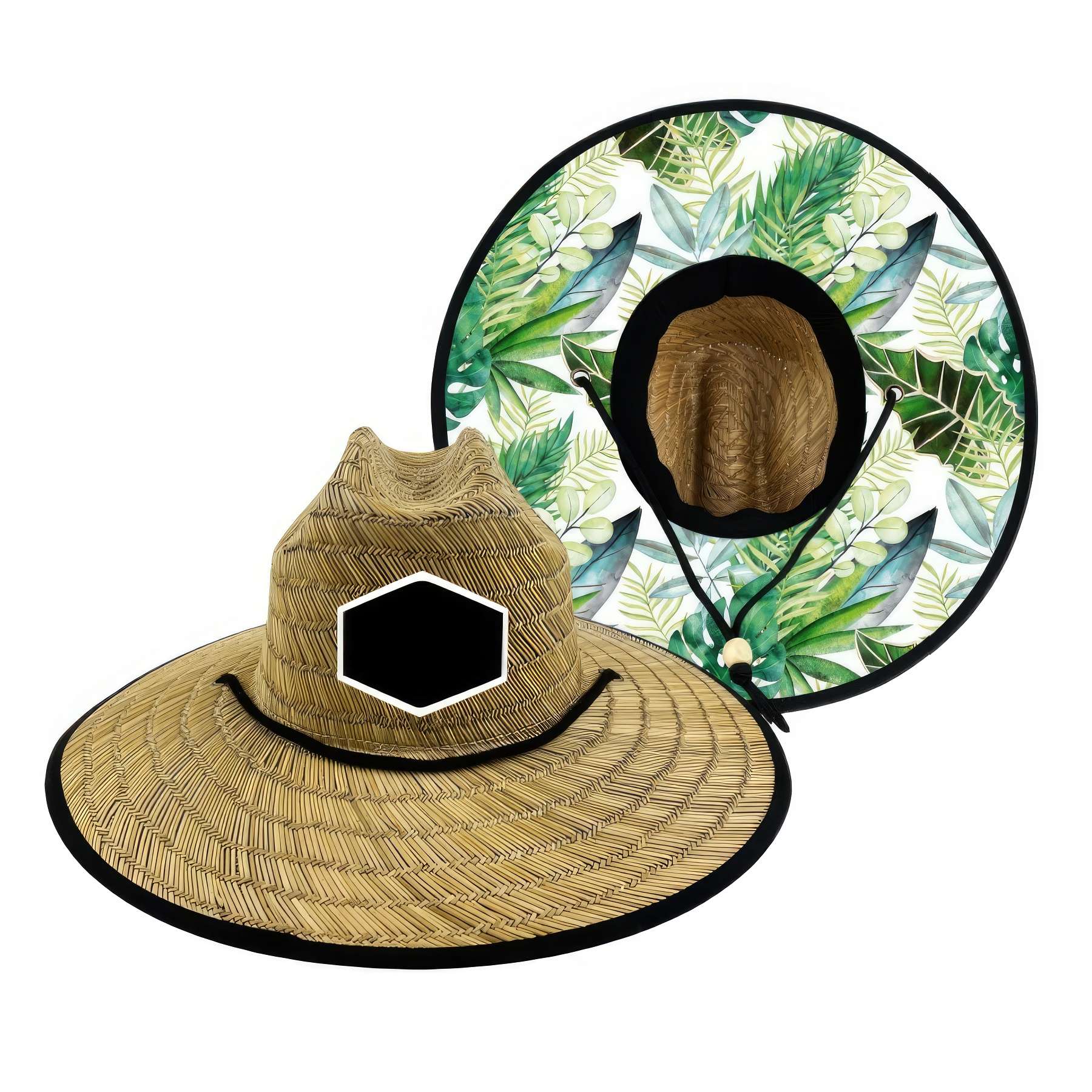 Custom Classic Straw Sun Beach Hat For Men And Women 3