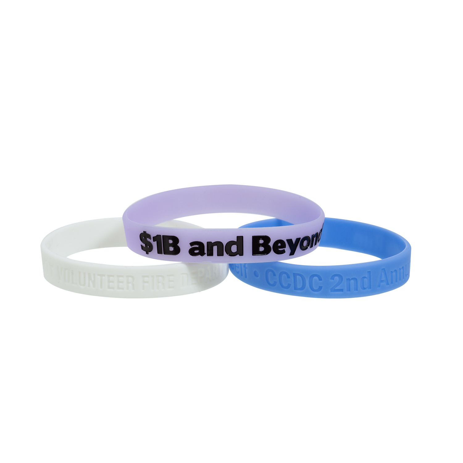 1/2" Glow-in-the-Dark Silicone Wristband 1