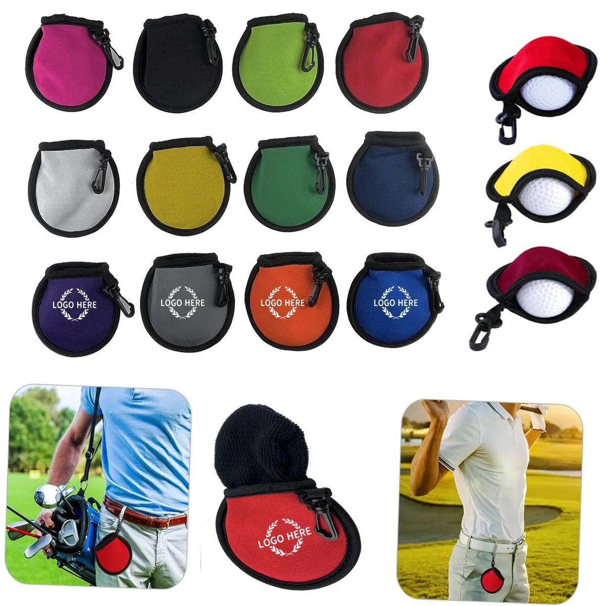 Portable Golf Ball Cleaner Pouch 1