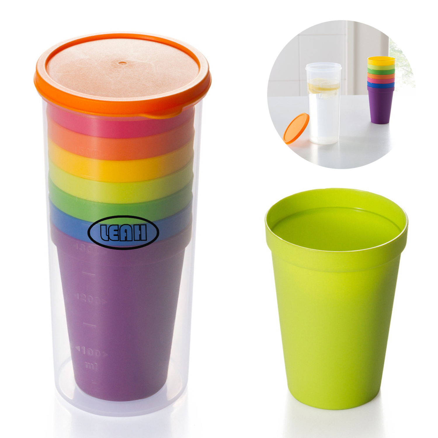 Unbreakable Plastic Stackable Juice Tumblers 1