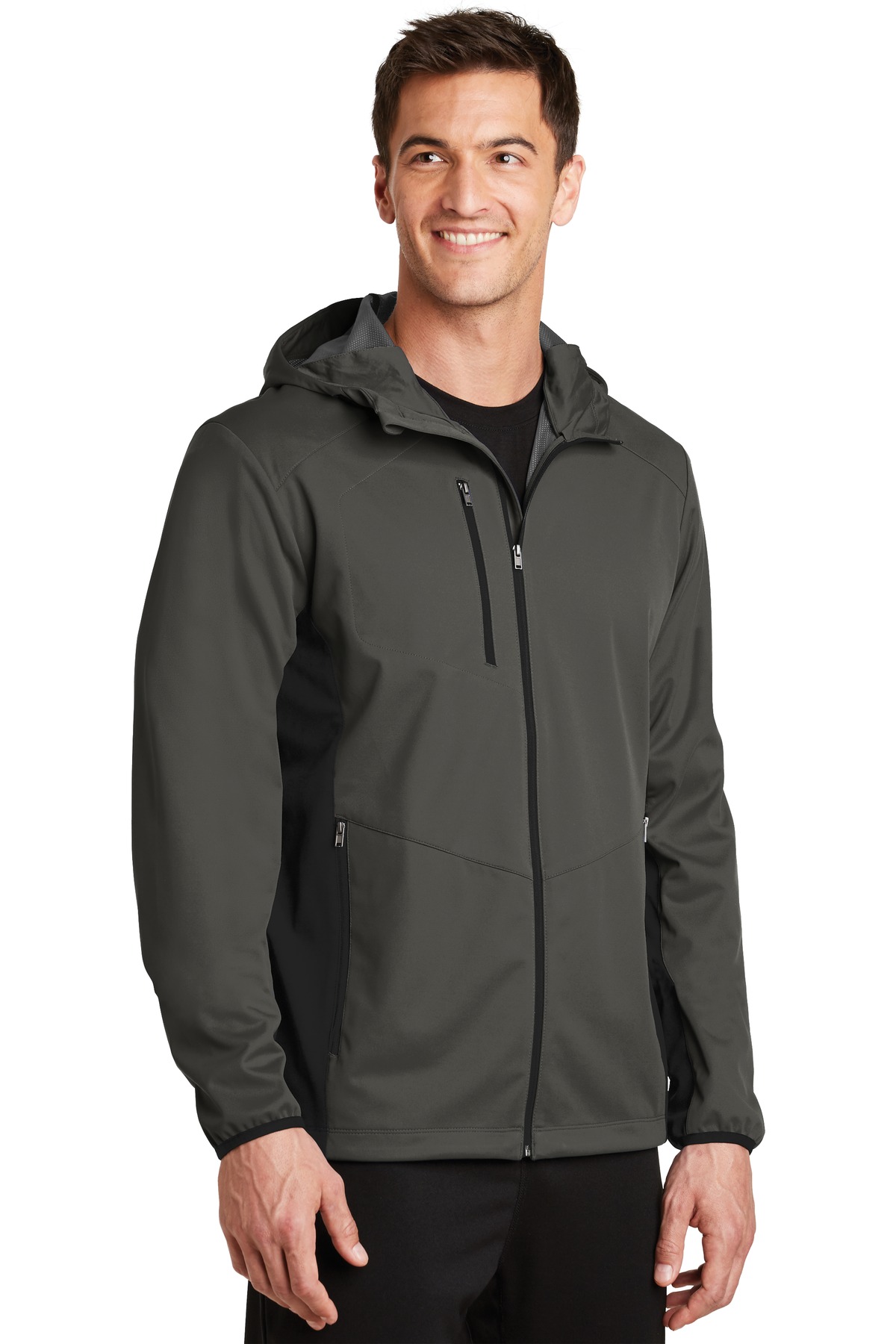 Port Authority Active Hooded Soft Shell Jacket. J719 19