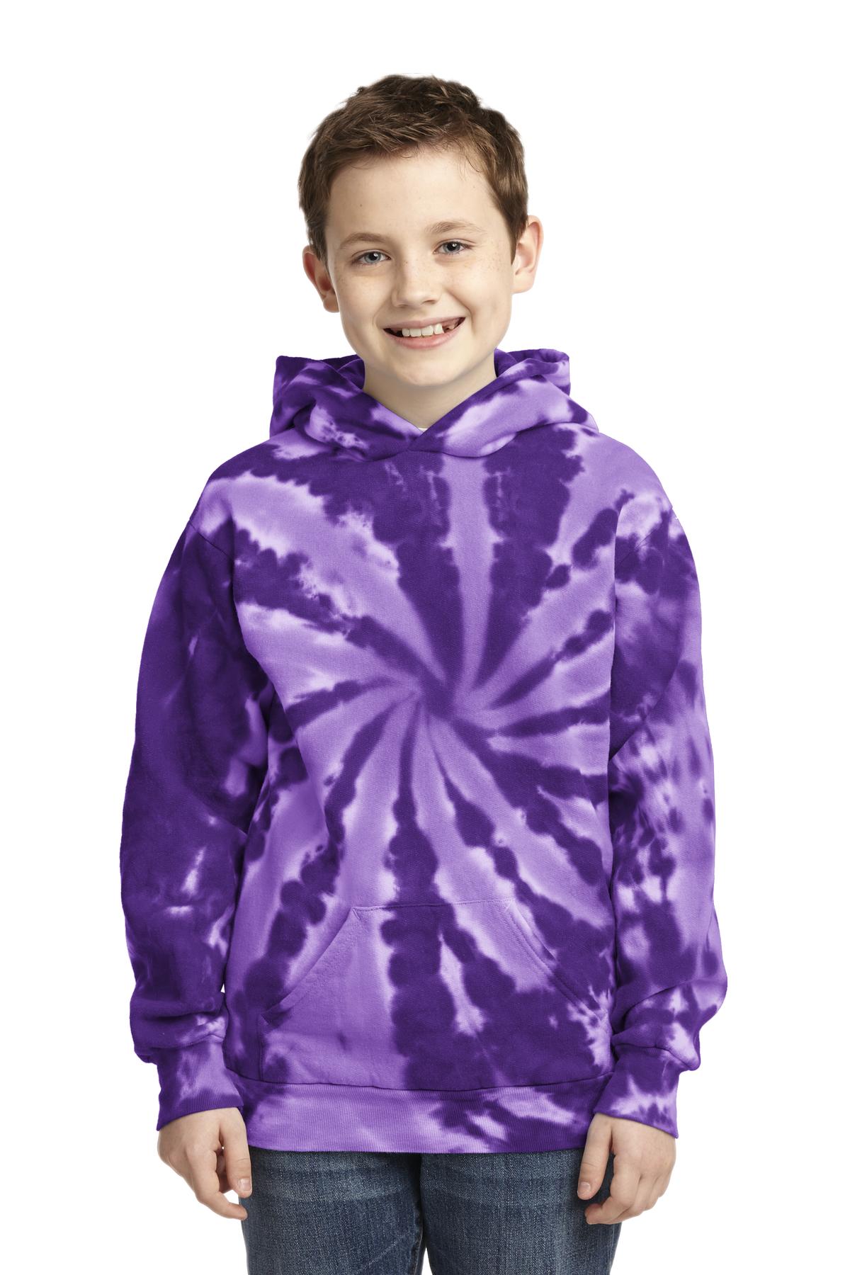 Port & Co Youth Tie-Dye Pullover Hooded Sweatshirt. PC146Y 50