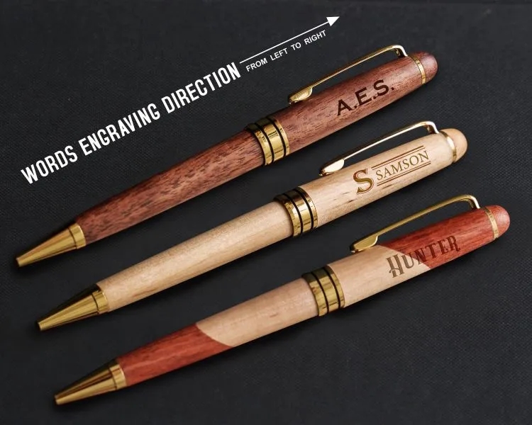 Custom Personalized Gift Wood Pen Set 5