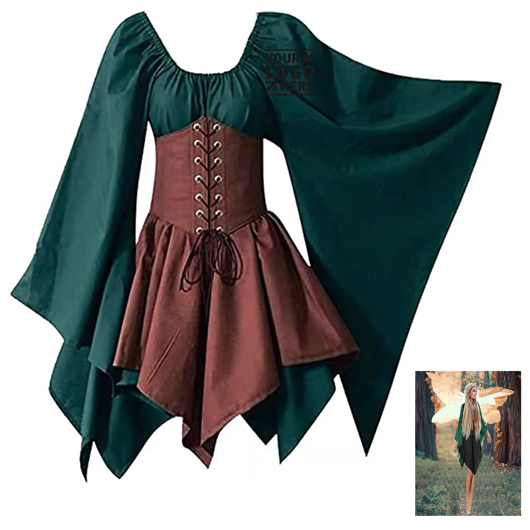Traditional Medieval Fairy Tale Party Dress 2