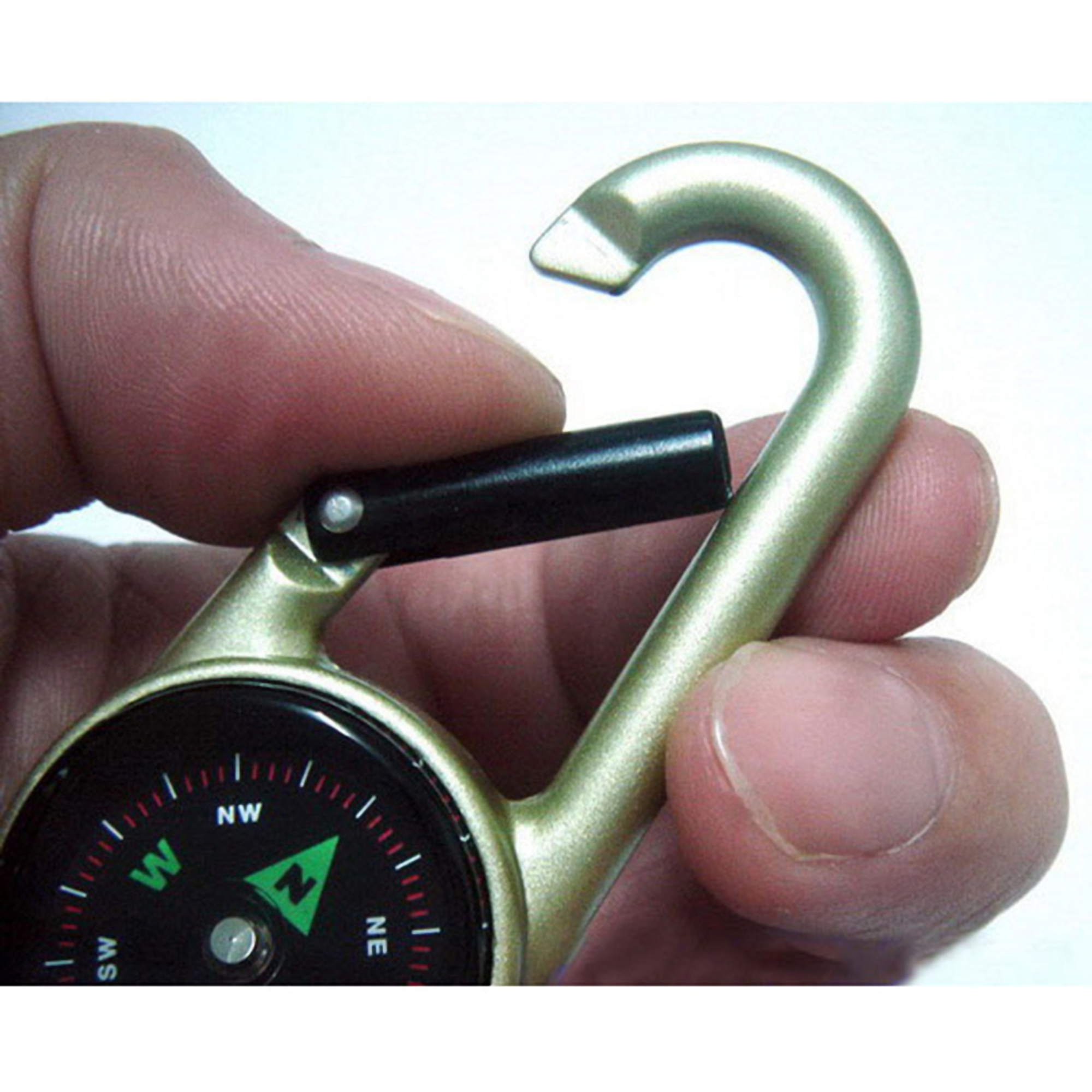 Carabiner w/Built-in Compass 1