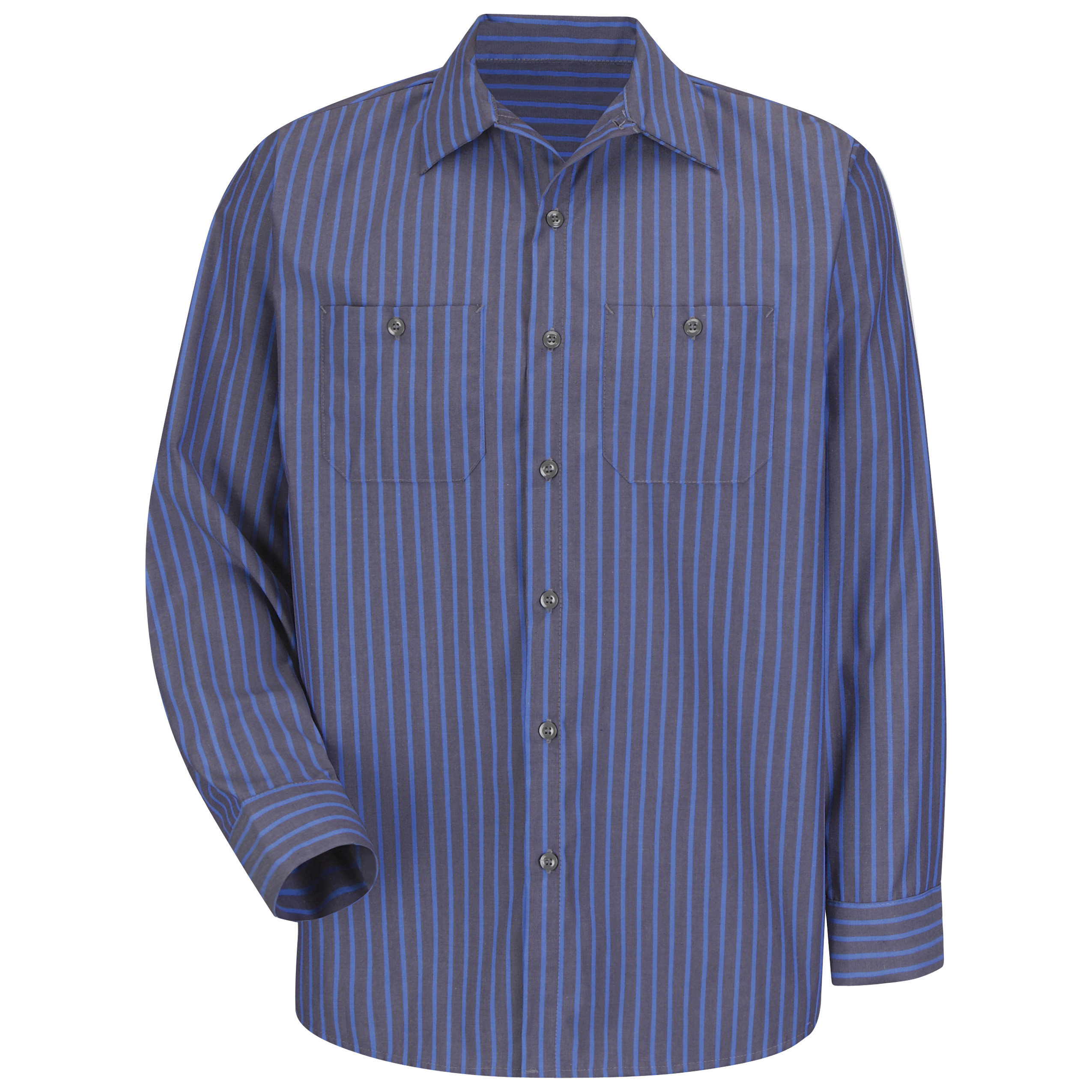 Red Kap® Men's Long Sleeve Industrial Stripe Work Shirt 1