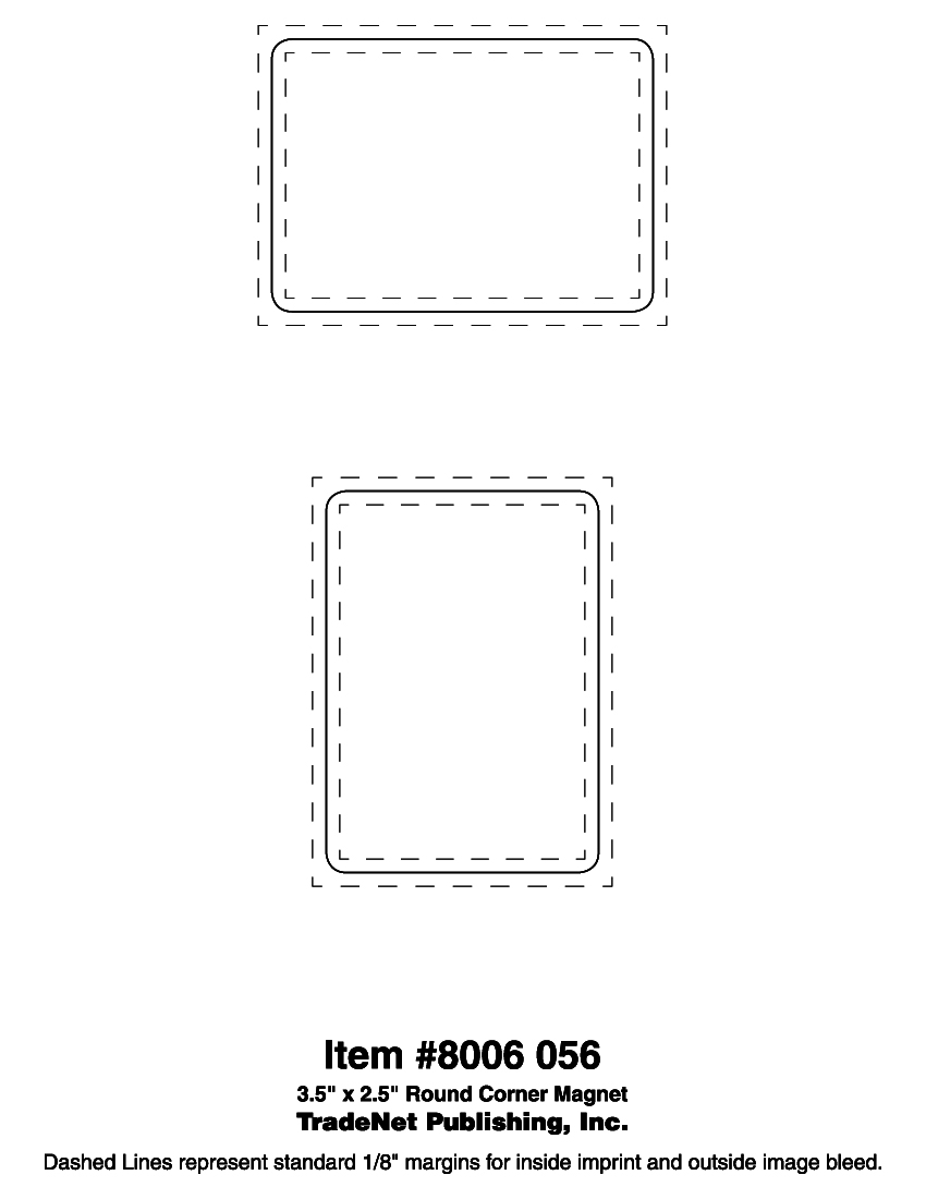 Magnet - 3.5x2.5 Round Corners - Outdoor Safe 1