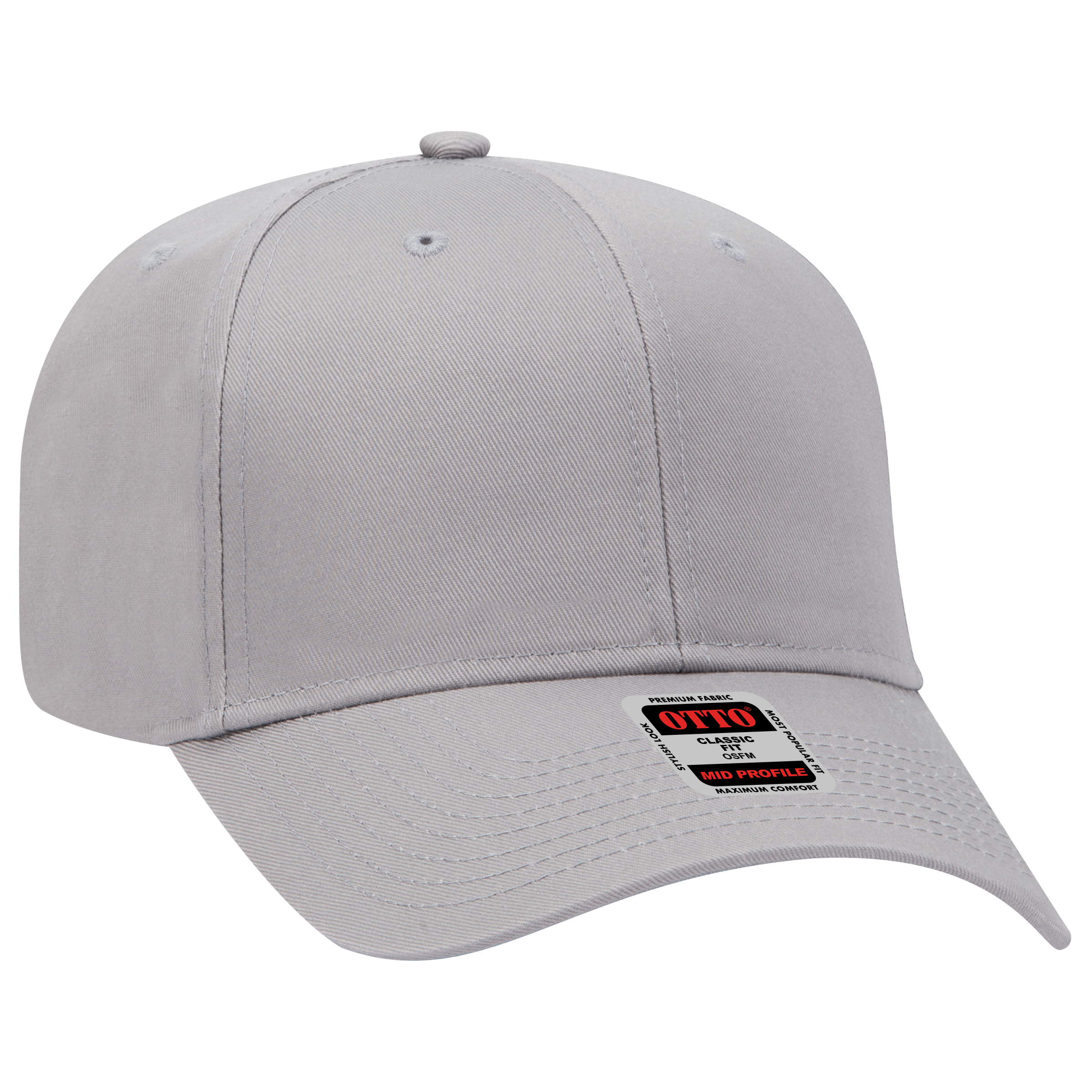 OTTO CAP® 6 Panel Mid Profile Baseball Cap 9