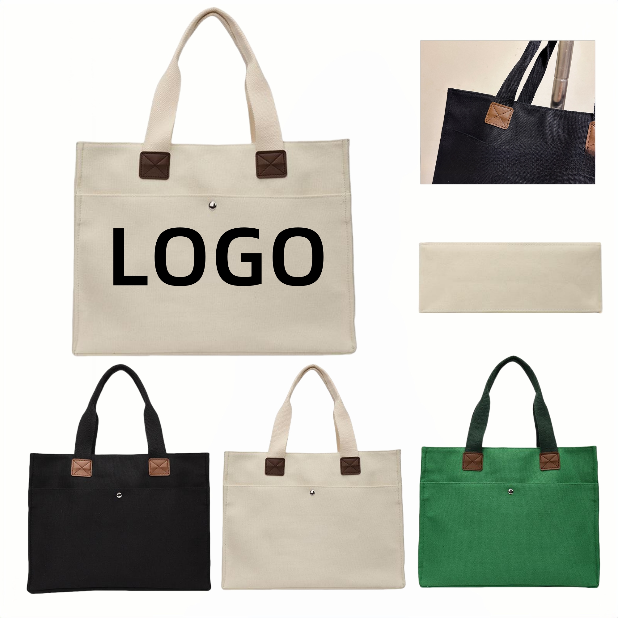 Stylish Custom Canvas Bag, custom tote bag with logo imprint 2