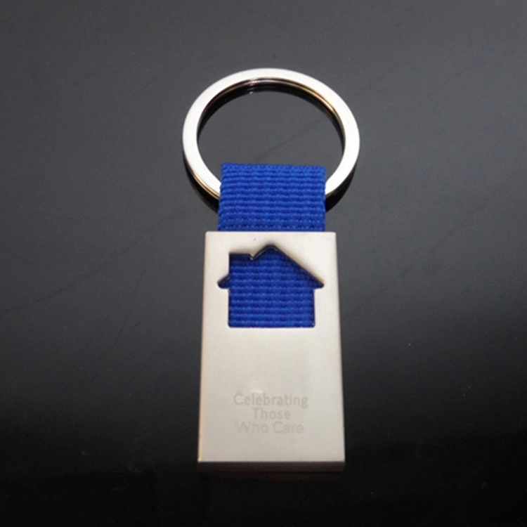 House shaped keychain made of zinc alloy 2