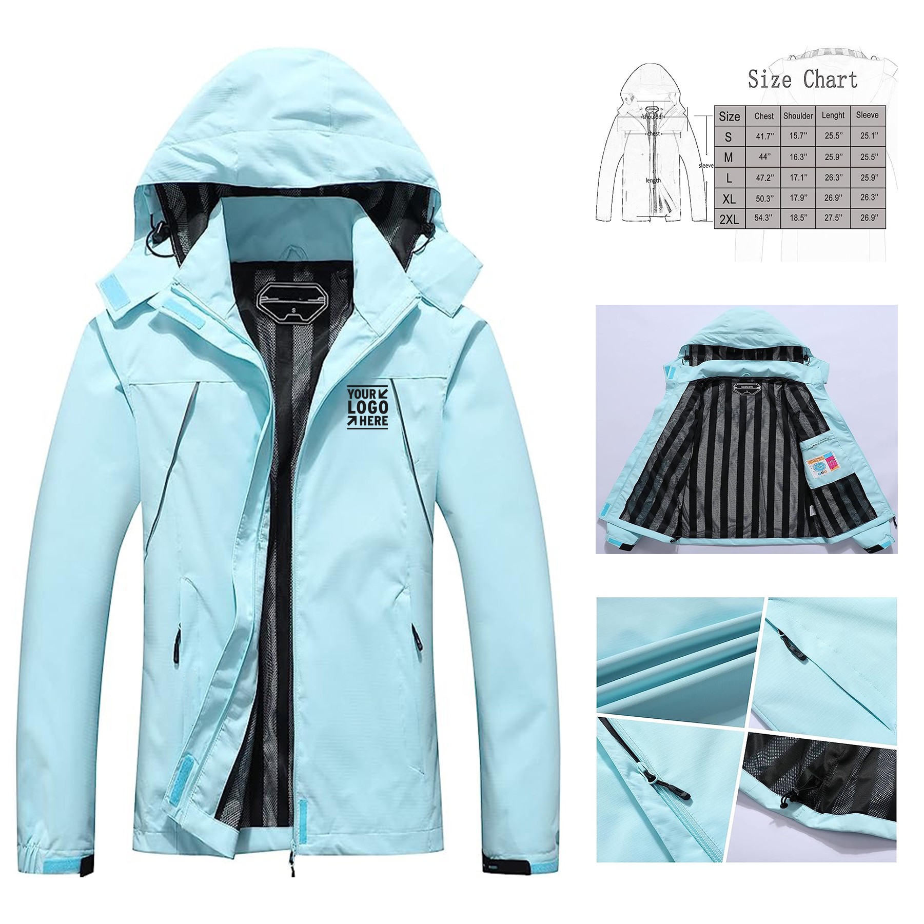 Outdoor Lightweight Softshell Raincoat for Hiking Travel 2