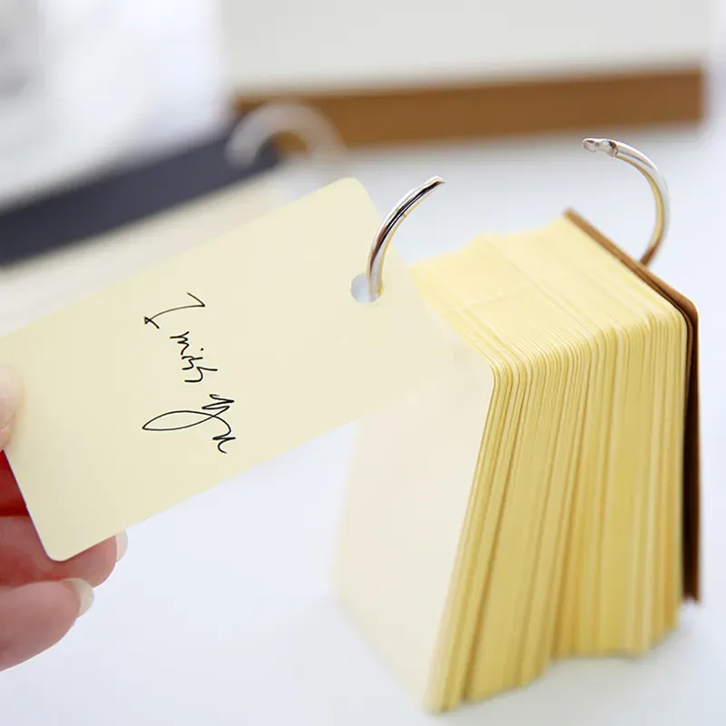 Index With Binding Rings Double-sided Available Study Cards 2