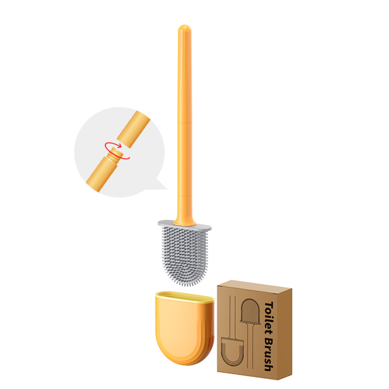 Detachable Handle Household Toilet Brush 1