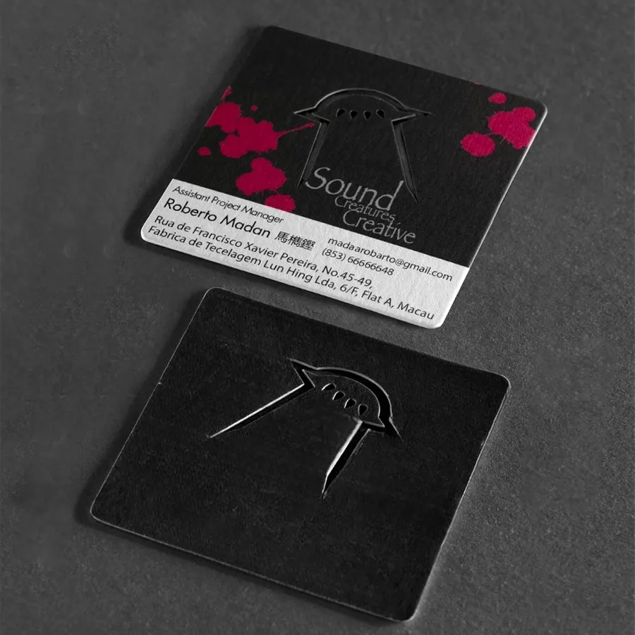Square Rounded Corner Business Card 1
