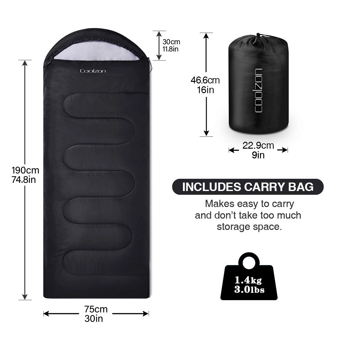 Lightweight Backpacking Sleeping Bag 4