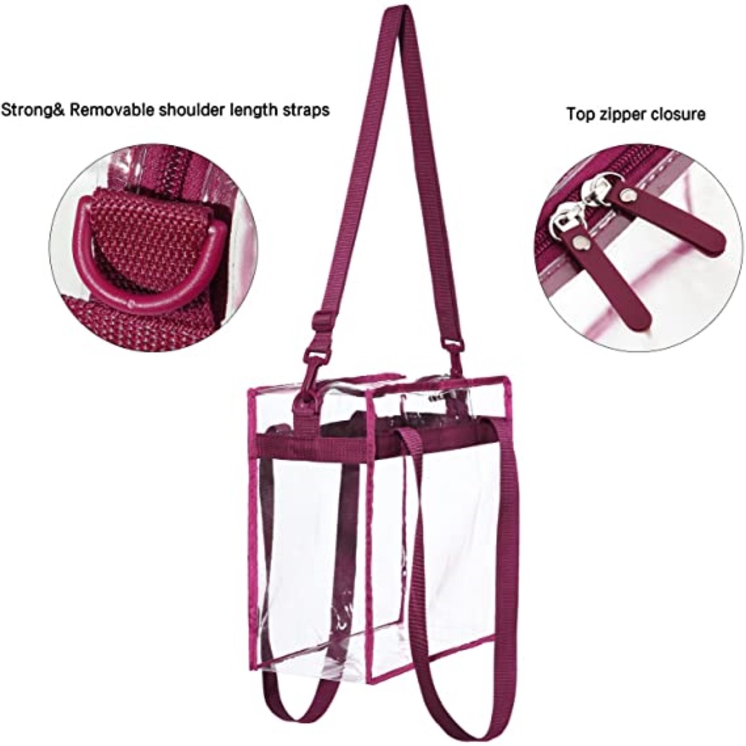 TranWTarent cosmetic tote bag 2