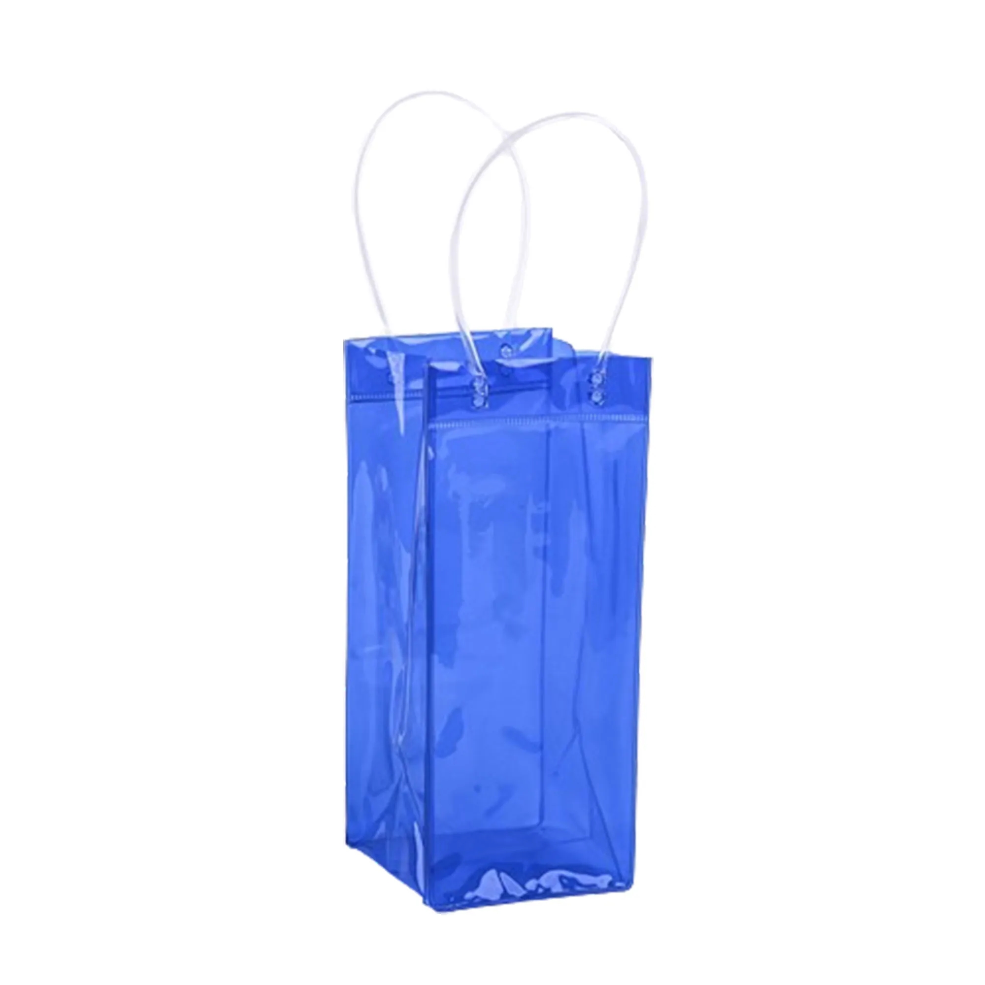 Colored Portable Collapsible Clear Wine Pouch 9
