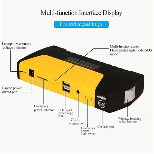 Multifunctional Car Jump Starter Mini Safety Emergency Tools 6