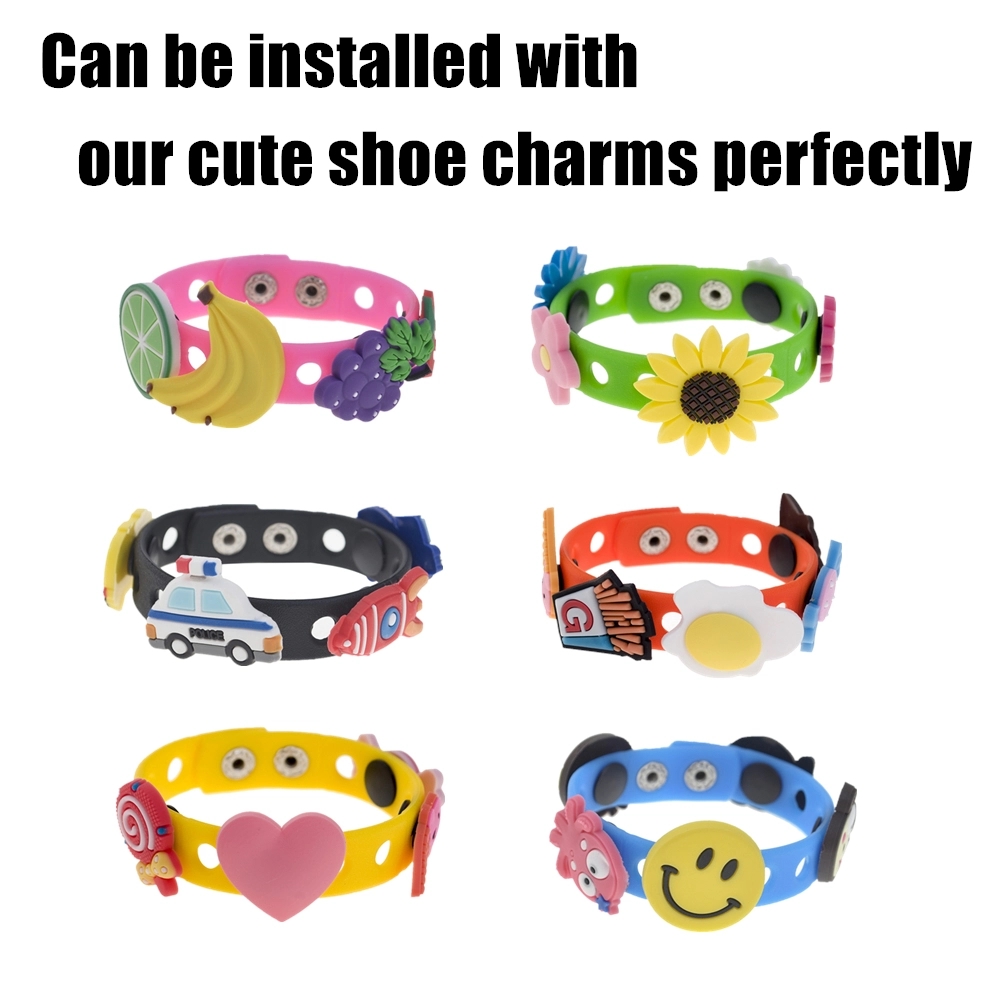 Adult Rubber Charm Wristbands 3