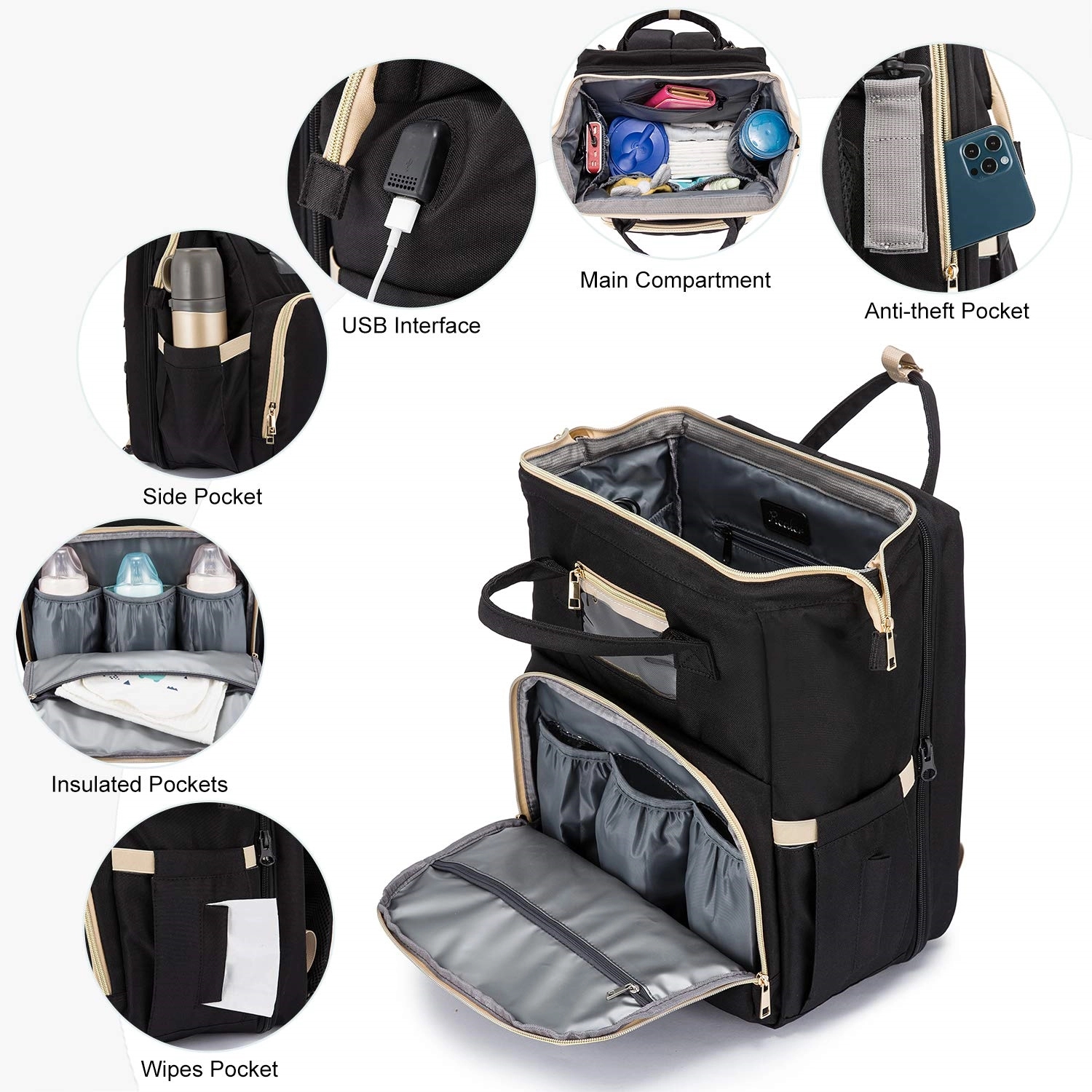 Multifunctional Baby Backpack Can Be Folded 9