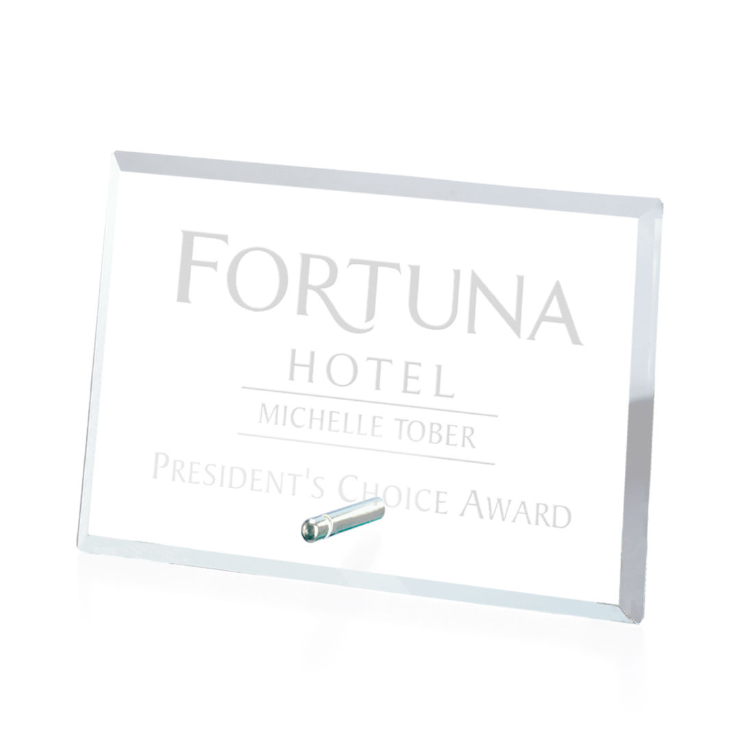 Windsor Rectangle Horizontal Award - Chrome 4
