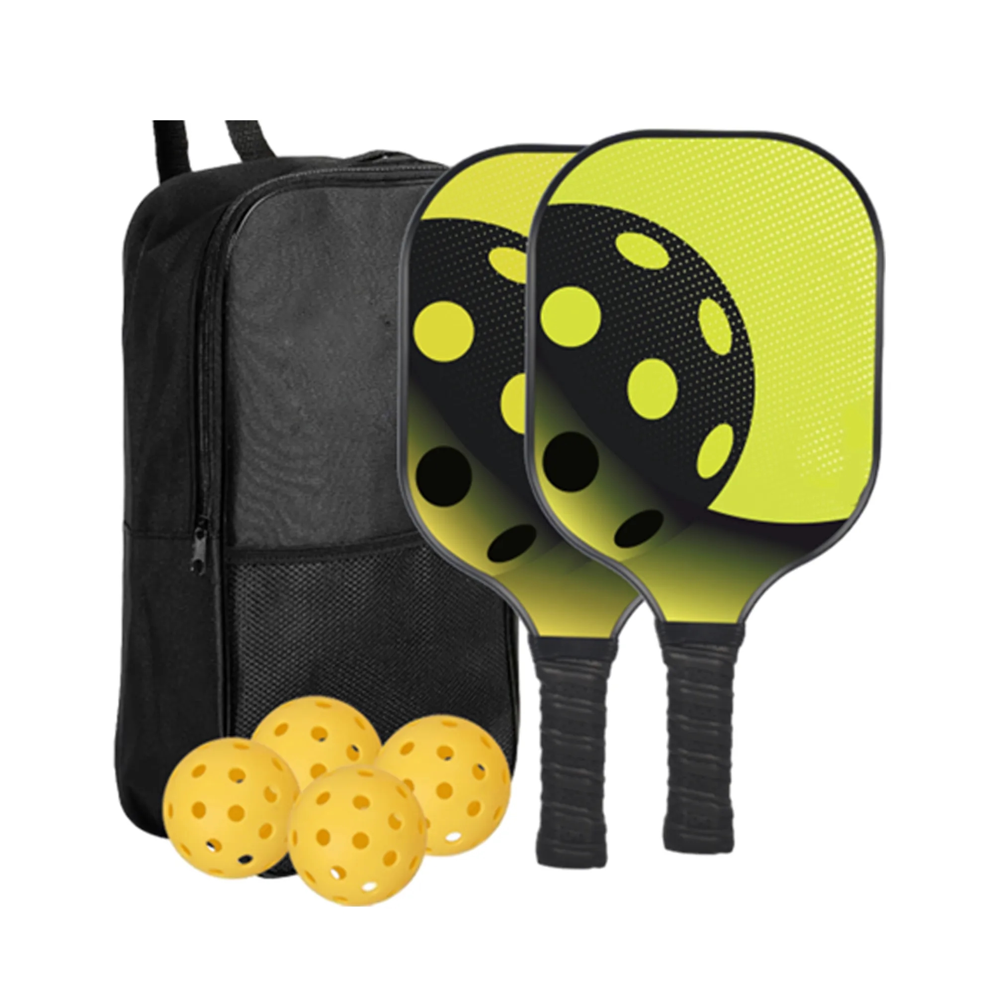 Carbon Fiber Rackets With Customizable Logo Pickleball Set 2