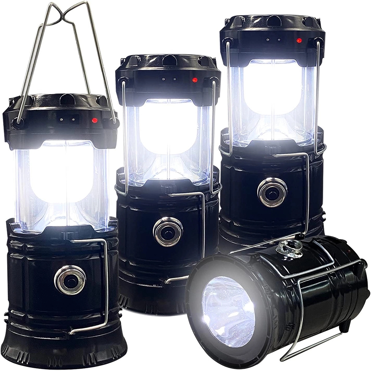 Portable LED Camping Solar Lantern Lightweight Waterproof 5