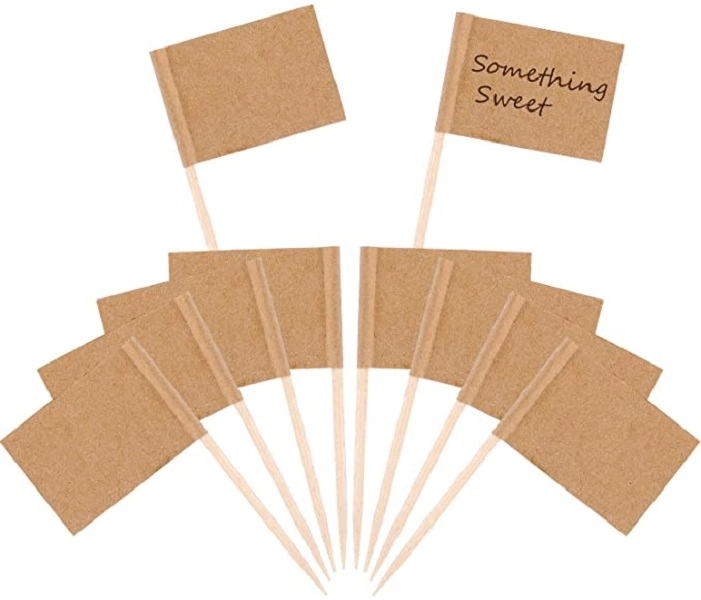 Small Toothpick Mini Stick Cupcake Toppers Flag 3