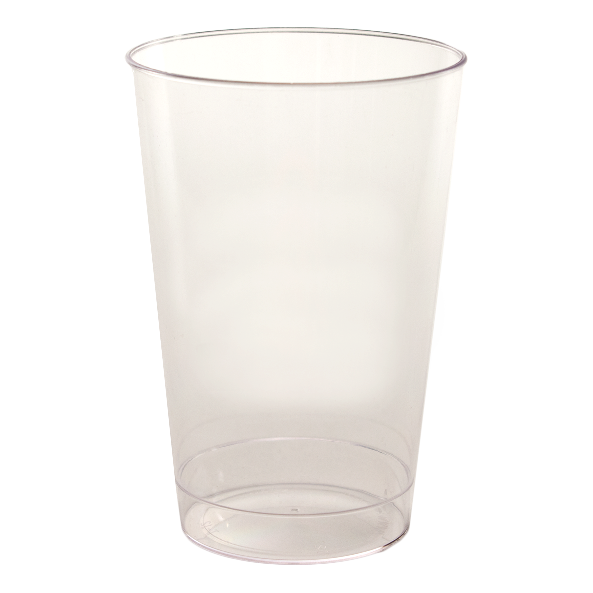 12oz Clear Plastic Hard-Sided Tumbler