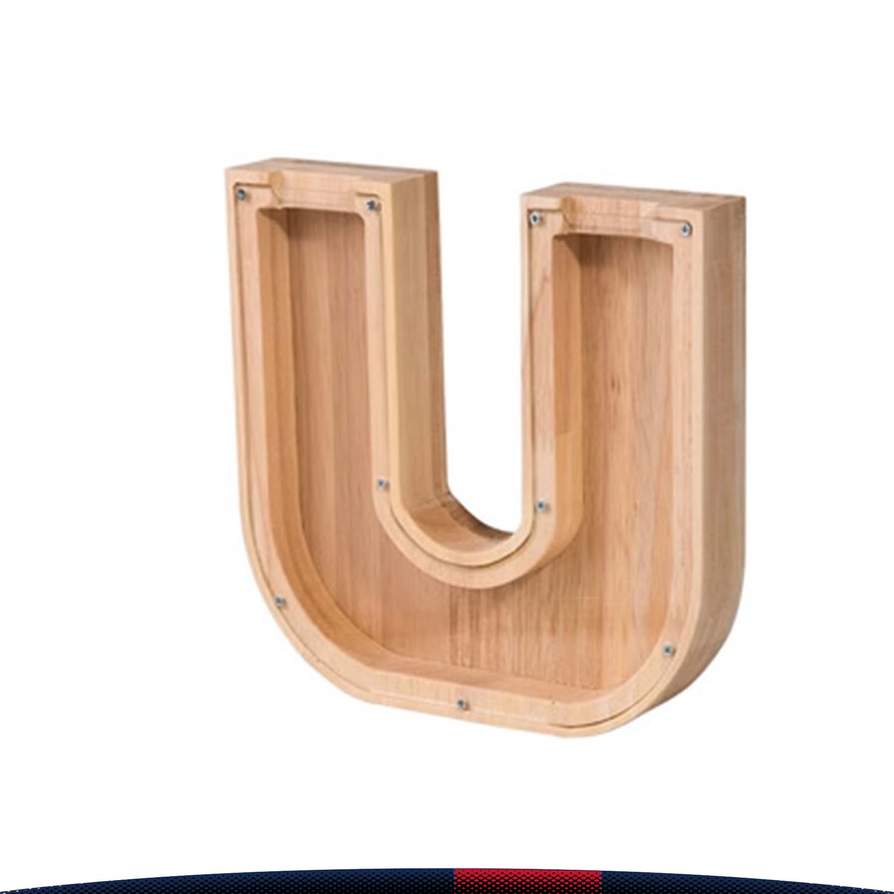 Wooden Letter Money Jar 20