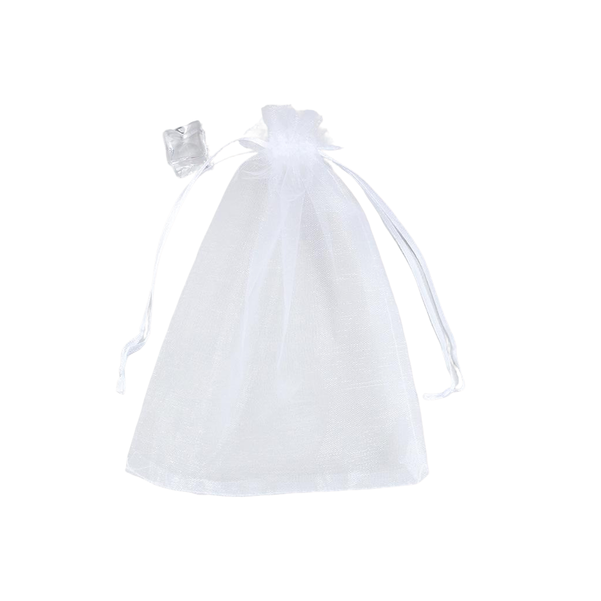 Organza Drawstring Mesh Bag 4" x 6" Sheer Favor Pouch 24
