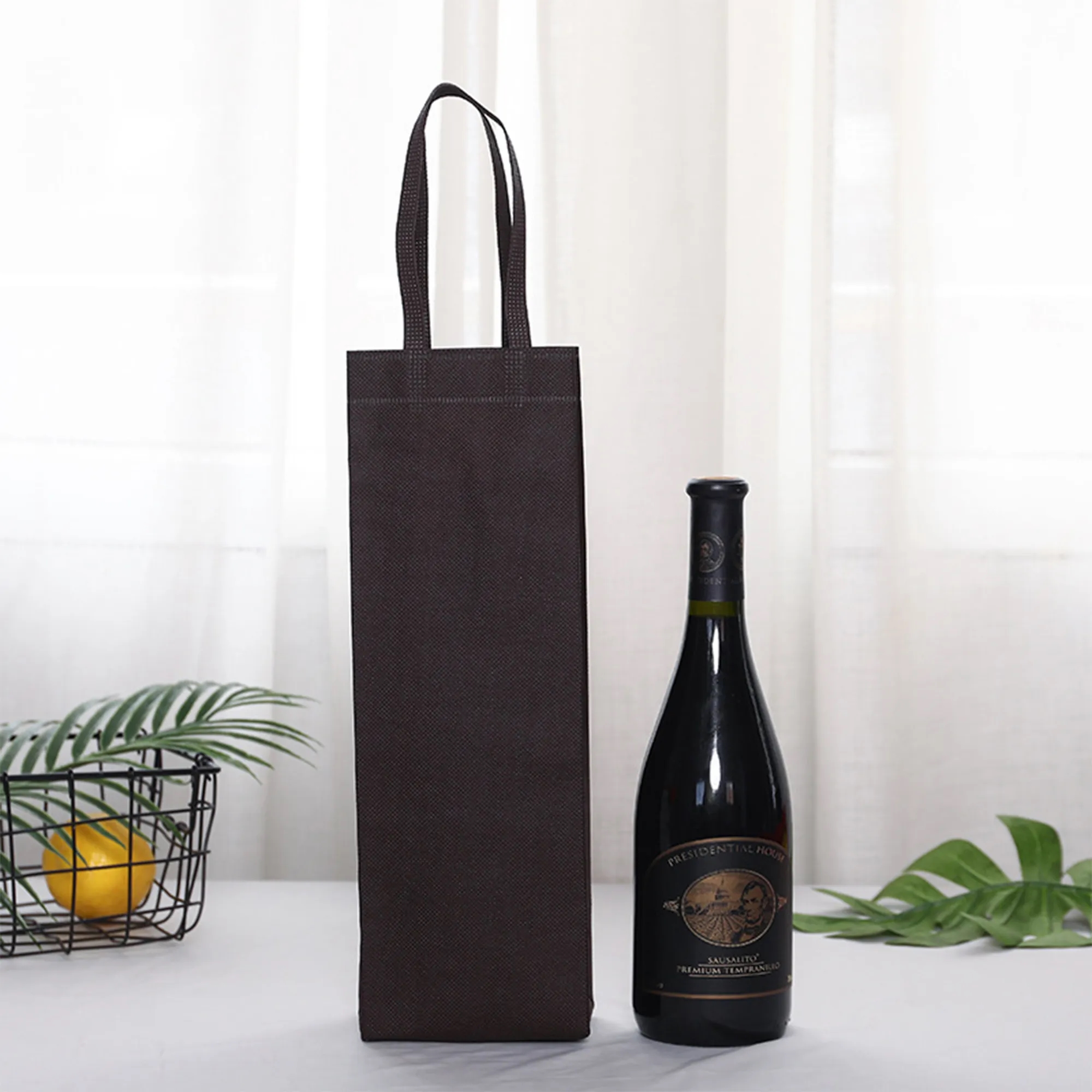 Reusable Non Woven Wine Bottle Gift Bag 1