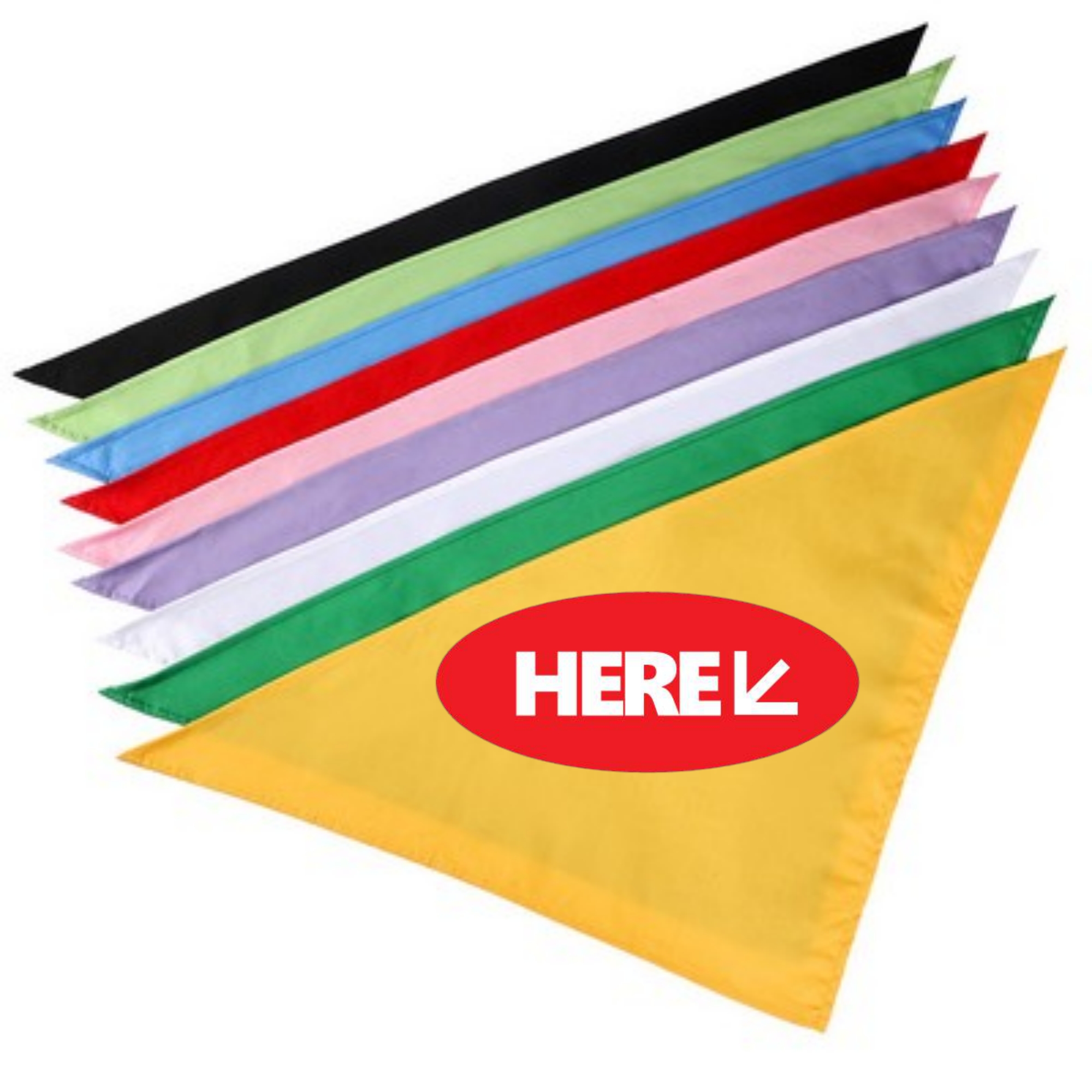 Custom Polyester Triangle Pet Bandana 15.75"L x 14.96"Wx 11.81"H 2