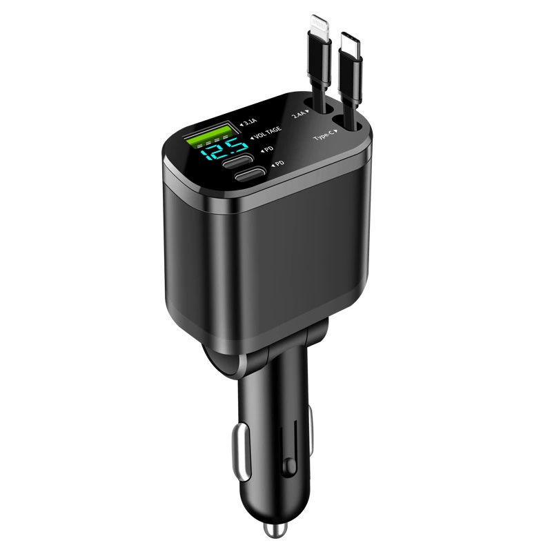 Retractable 5 in 1 Fast Car Charger 3