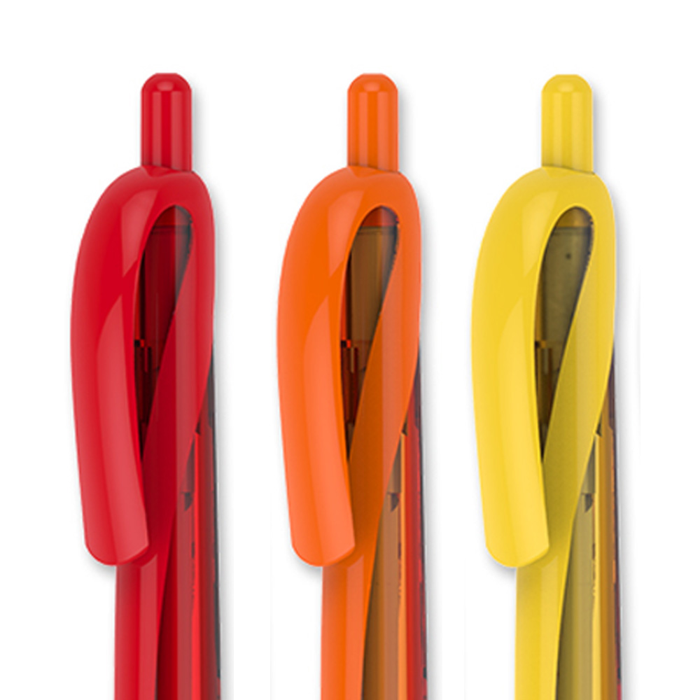 Colorful See Through Plastic Pen 4
