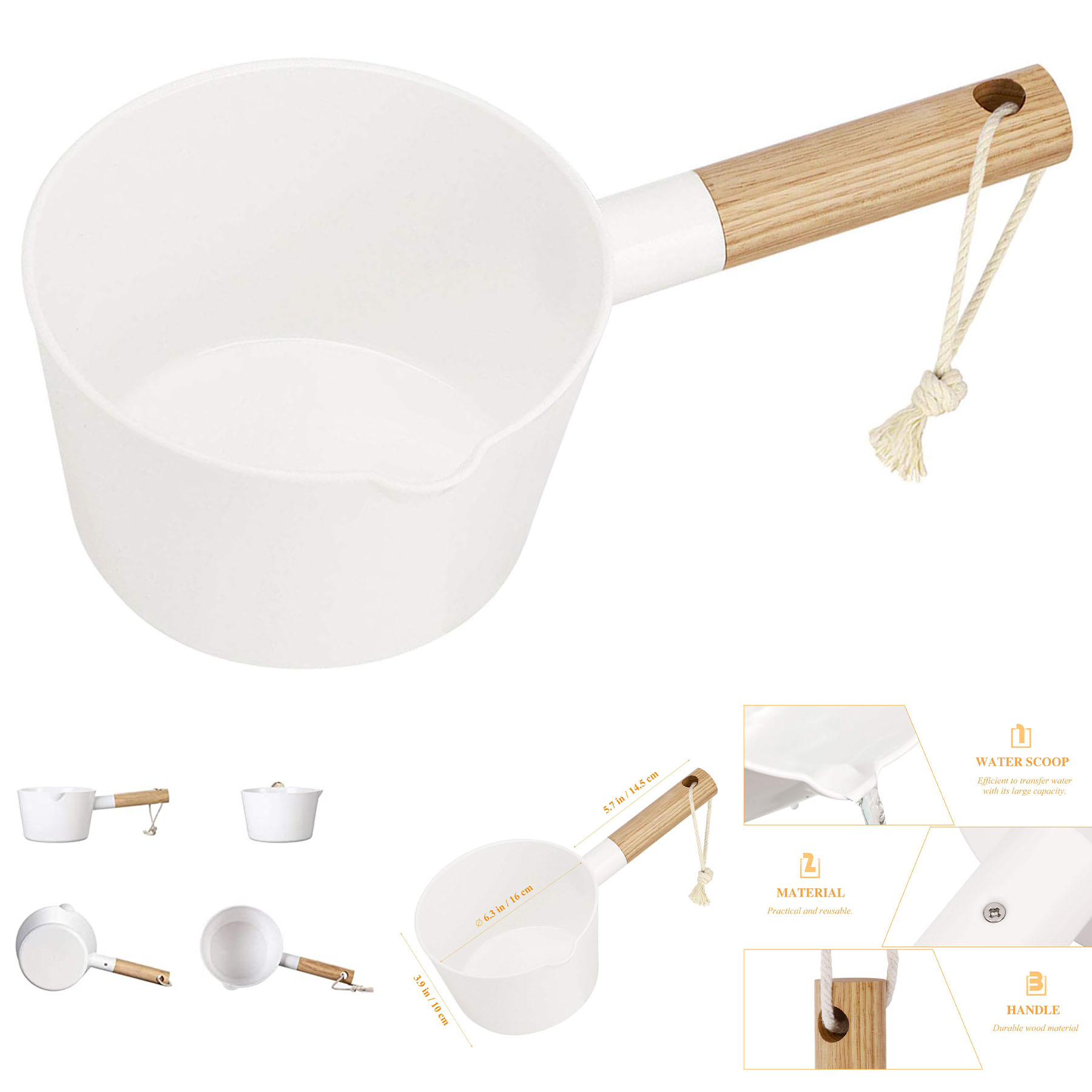 long handle Washing Spoon 2