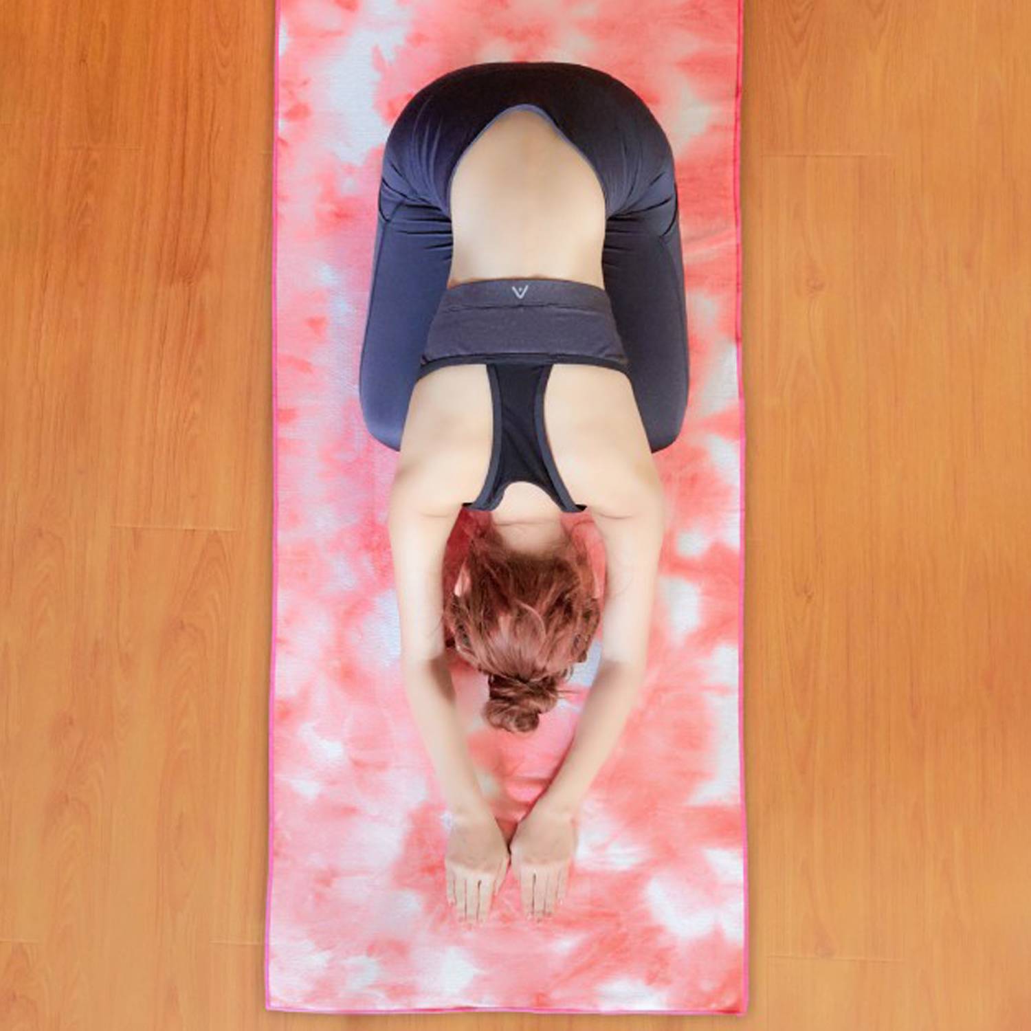 Tie Dye Microfiber Resin Pellet Anti-Slip Yoga Mat Cover 2