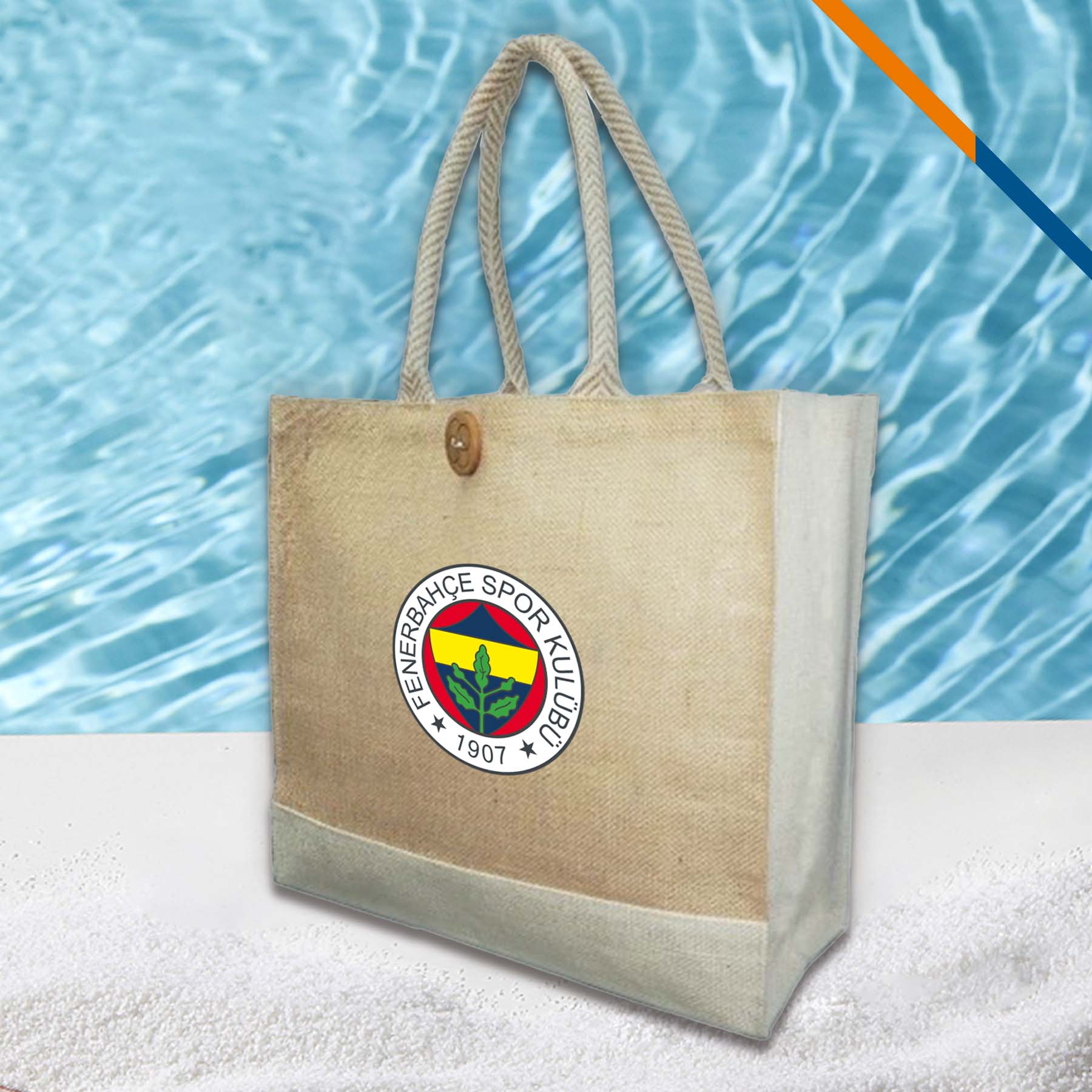 Norton Laminated Jute Tote Bag, custom tote bag with logo imprint 2