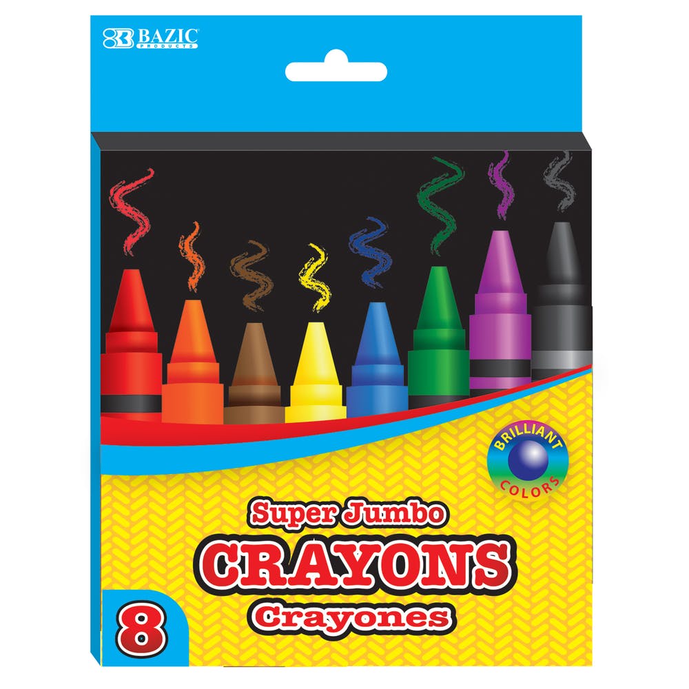 Crayons - Super Jumbo 8 Count Assorted Colors 2