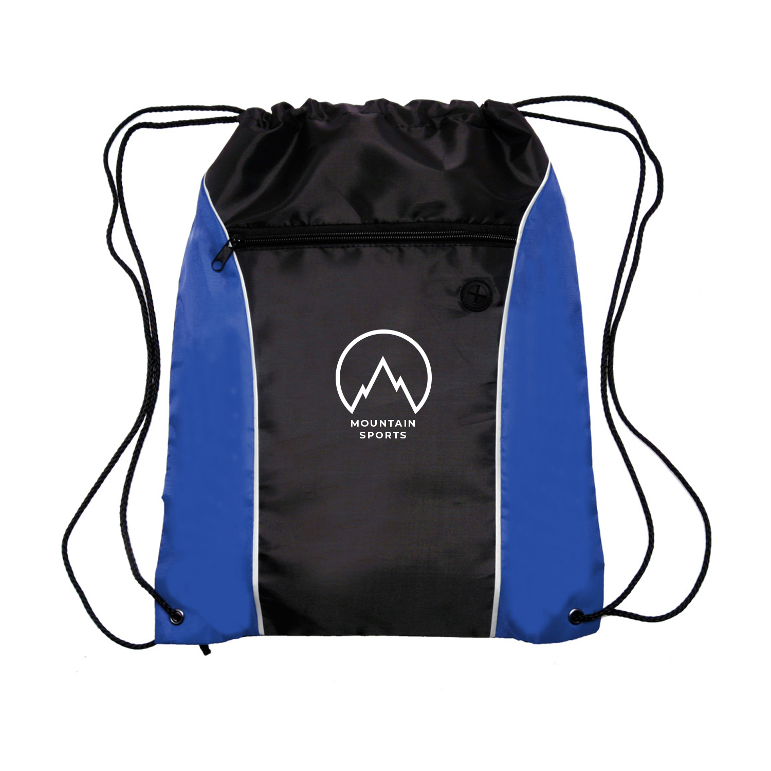 Color Flash Drawstring Backpack (2 Color Imprint) 3